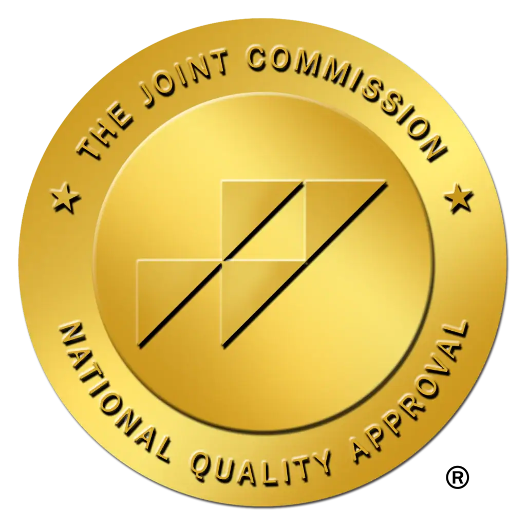Accreditation seal emphasizing quality and standards in behavioral health services.