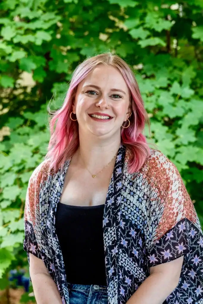 Staff member Olivia Therrien at Confluence Behavioral Health.