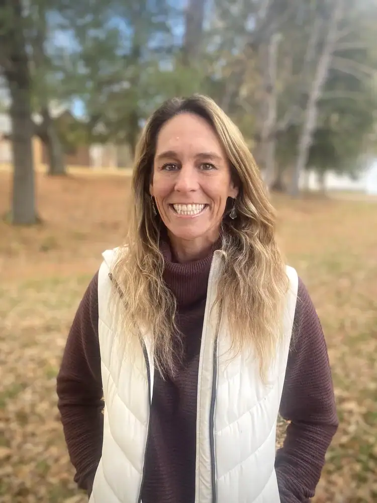 Mental health professional Jackie Spithill, CHMC outdoors.