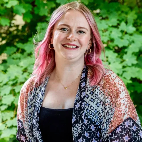 Staff member Olivia Therrien at Confluence Behavioral Health.